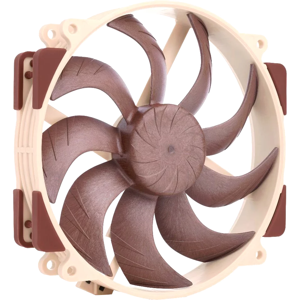 Кулер для корпуса/ Case Cooler Noctua NF-A14x25r G2 PWM (140x140x25mm, 4-pin PWM, 91.58CFM, 24.8dBA, 1500RPM, Beige/Brown)