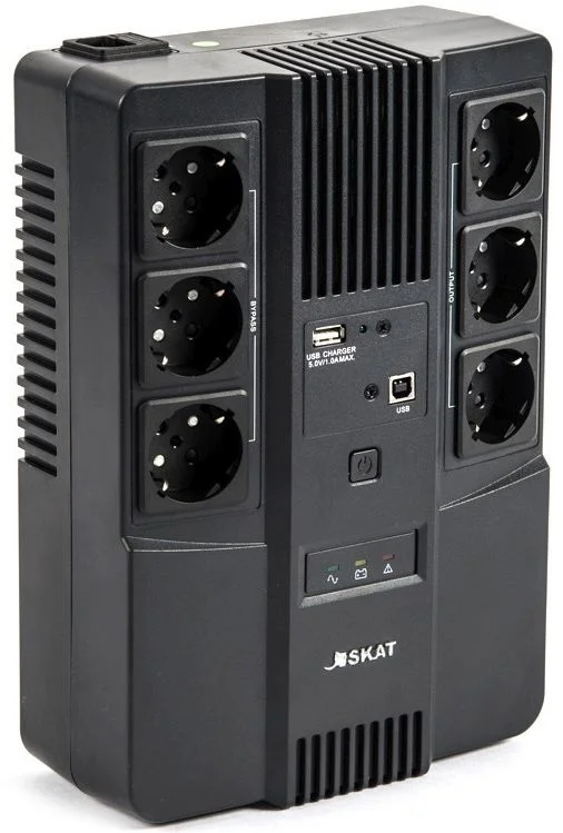 Источник бесперебойного питания Бастион Skat 600 AI 360Вт 600ВА черный (8998) (8998#MLN)
