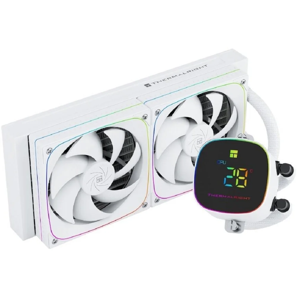 Thermalright Система водяного охлаждения Frozen Horizon 240 Digital Argb White / 2x120mm ARGB PWM Fans / TRFH240DAW