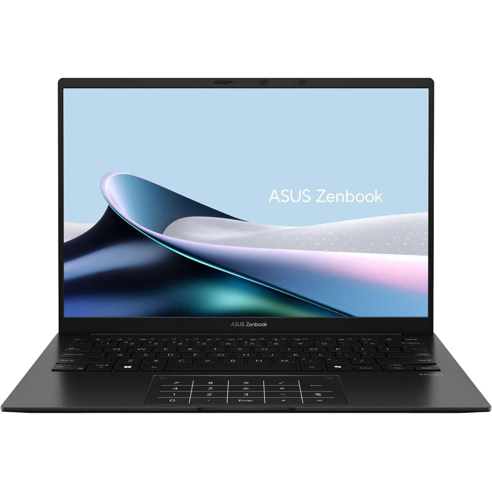 Ноутбук ASUS Zenbook 14 UM3406KA-QD331 AMD Ryzen AI 5 340/ 16Gb (soldered D5)/ SSD512Gb/ UMA/ 14"/ OLED/ WUXGA/ 1920x1200/ 60Hz/ NoOS/ Jade Black/ 1.2kg (90NB14U1-M00MY0)
