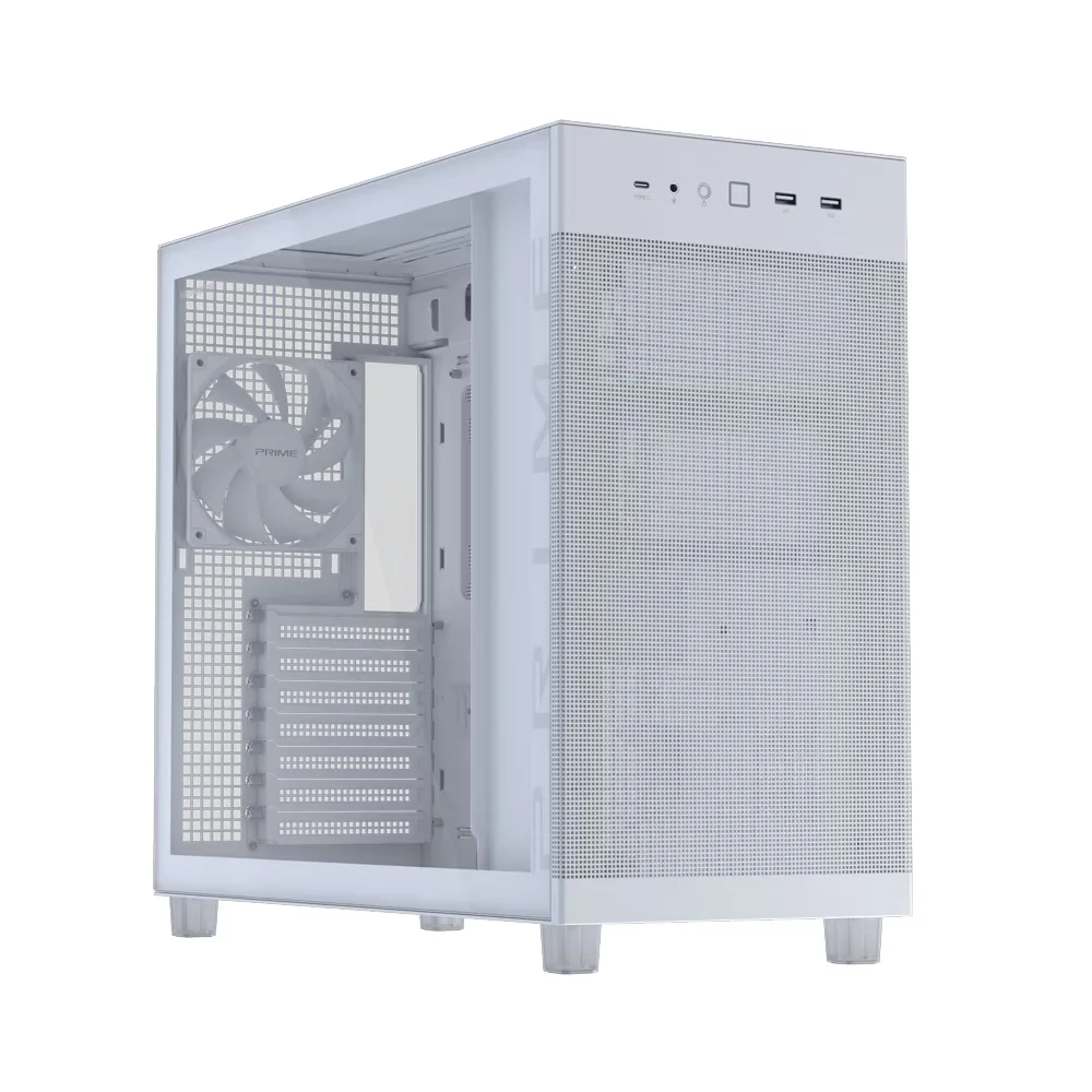 Корпус для Компьютер ASUS PRIME AP303 TG WHITE (90DC00V3-B39010)