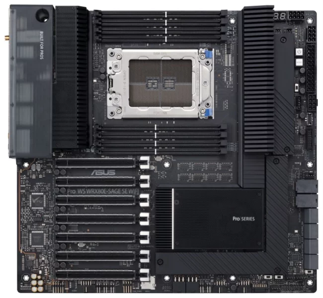 Материнская плата ASUS PRO WS WRX80E-SAGE SE WIFI /AMD SWRX8,WRX80,PCIE 4.0,WS MB, RTL (90MB1590-M0EAY0)