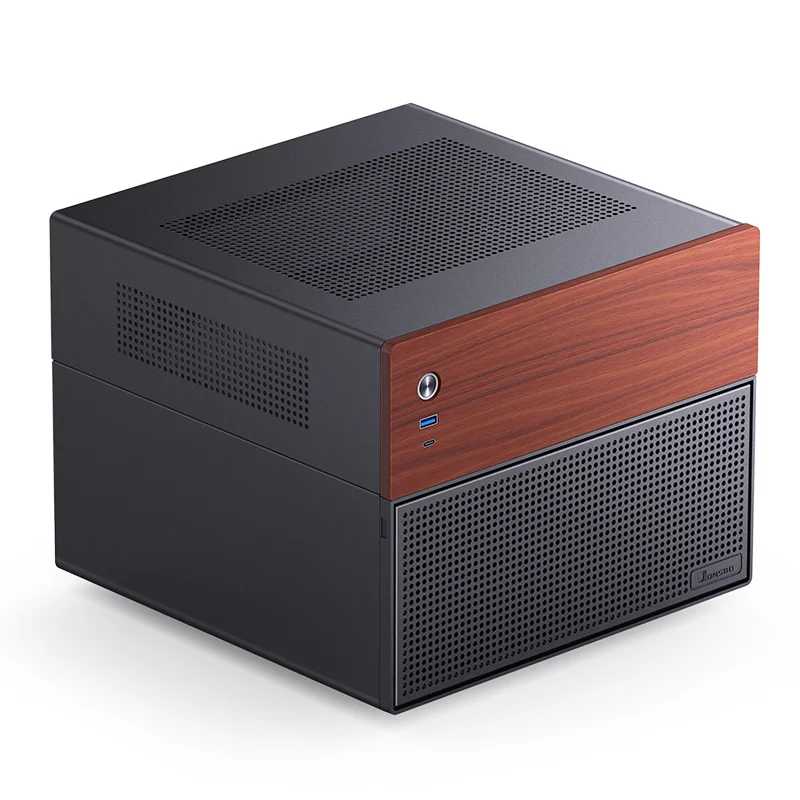 Корпус без блока питания/ Case JONSBO N4, Mini-Tower, 1x120mm, 1xUSB-A 3.0 + 1xUSB-C 3.2, SFX PSU Support, mATX, mITX Black (N4 BLACK)