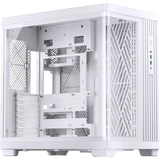 Корпус без блока питания/ Case JONSBO TK-4, Midi-Tower, TG, no fan, 2xUSB-A 3.0 + 1xUSB-C 3.2, ATX, mATX, mITX White (TK-4 WHITE)
