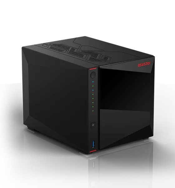 ASUSTOR AS5404T 2-Bay NAS/ Media player/ Intel Celeron N5105 2.0GHz up to 2.9GHz, 4GB SO-DIMM DDR4, noHDD(HDD,SSD),/ 2x 2,5Gb (LAN)/ 3xUSB3.2,HDMI; 90IX01R1-BW3S40