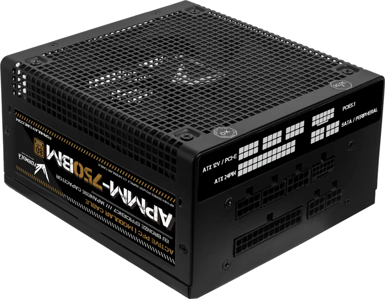 Блок питания Formula ATX 750W APMM-750BM 80+ bronze (20+4pin) APFC 140mm fan 6xSATA Cab Manag RTL