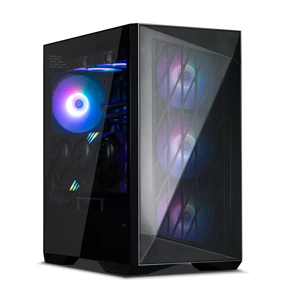 корпус ZALMAN Z9 Iceberg MS Black, EATX, BLACK, WINDOW, 4x3.5", 5x2.5", 2xUSB2.0, 2xUSB3.0, 1xUSB 3.1 Gen2 Type-C, FRONT 3x140mm ARGB, REAR 1x140mm ARGB