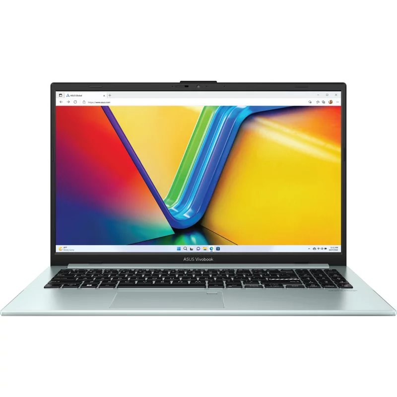 Ноутбук/ ASUS E1504FA-L1528 15.6"(1920x1080 OLED)/AMD Ryzen 5 7520U(2.8Ghz)/16384Mb/512PCISSDGb/noDVD/Int:AMD Radeon/Cam/BT/WiFi/50WHr/war 1y/1.63kg/Green Grey/DOS (90NB0ZR3-M00YV0)