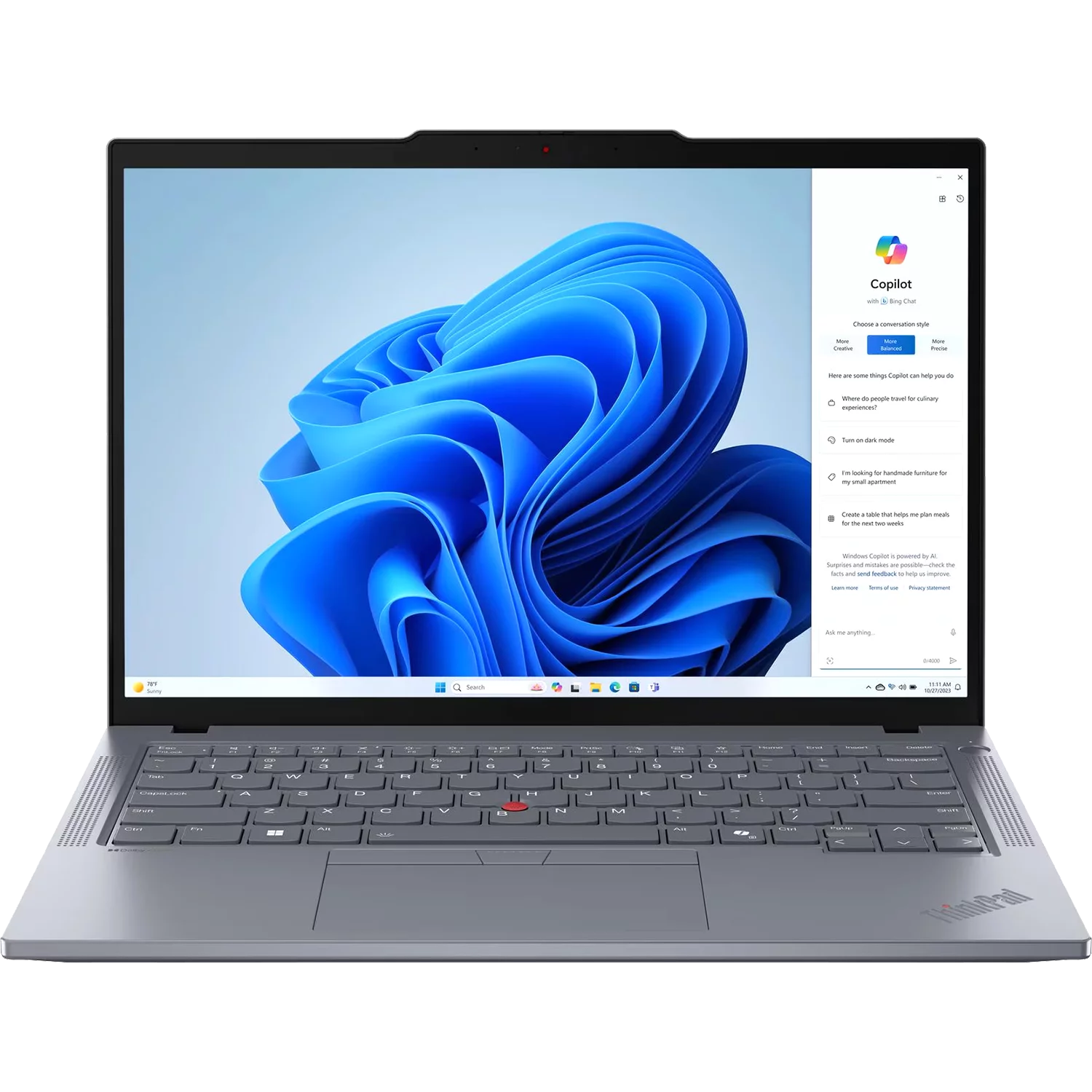 Ноутбук Lenovo ThinkPad T14 G5 14.0" WUXGA IPS AG 400nits, AMD Ryzen 5 PRO 8540U,16GB DDR5,256GB SSD M.2, AMD Radeon 740M Graphics,5M Cam, Qualcomm Wi-Fi 6E NFA725A, 802.11ax 2x2 + BT5.3, Wired Ether (21MC000NUS)