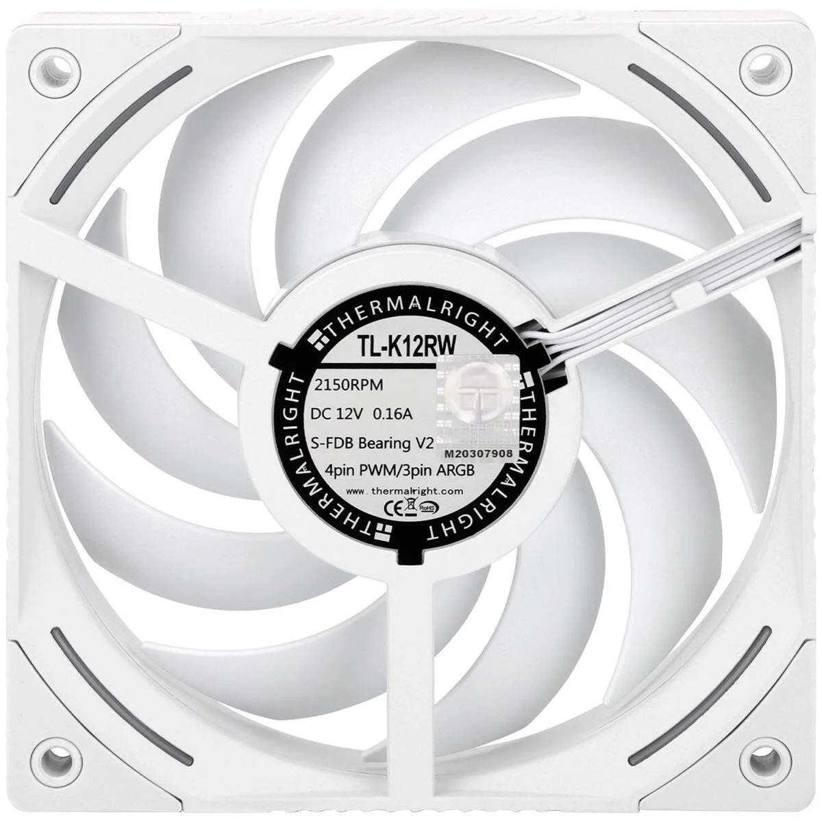 Thermalright Вентилятор TL-K12RW / Reverse / ARGB / 120mm PWM / TRTLK12RW