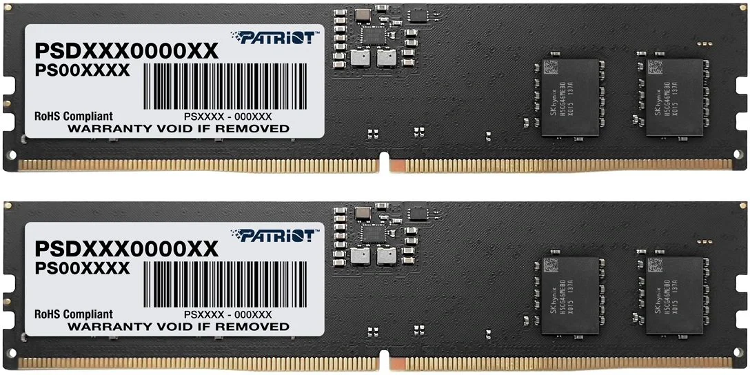 Модуль памяти DIMM 64GB (32GBx2) DDR5-6000 PSD564G5600K PATRIOT