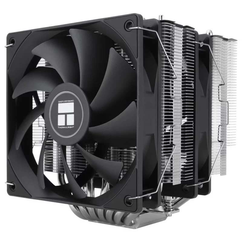 Кулер для процессора/ Thermalright Phantom Spirit 120 SE (4-pin PWM, 154mm, Ni/CU, 7x6mm, 2x120mm, 66.17CFM, 25.6dBA, 1500RPM, S: 1700, 1200, 115X, AM5, AM4) (PS120-SE)