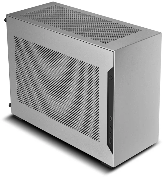 Корпус Lian-Li A4H2OA5 серебристый без БП miniITX audio (G99.A4H2OA5.R0)