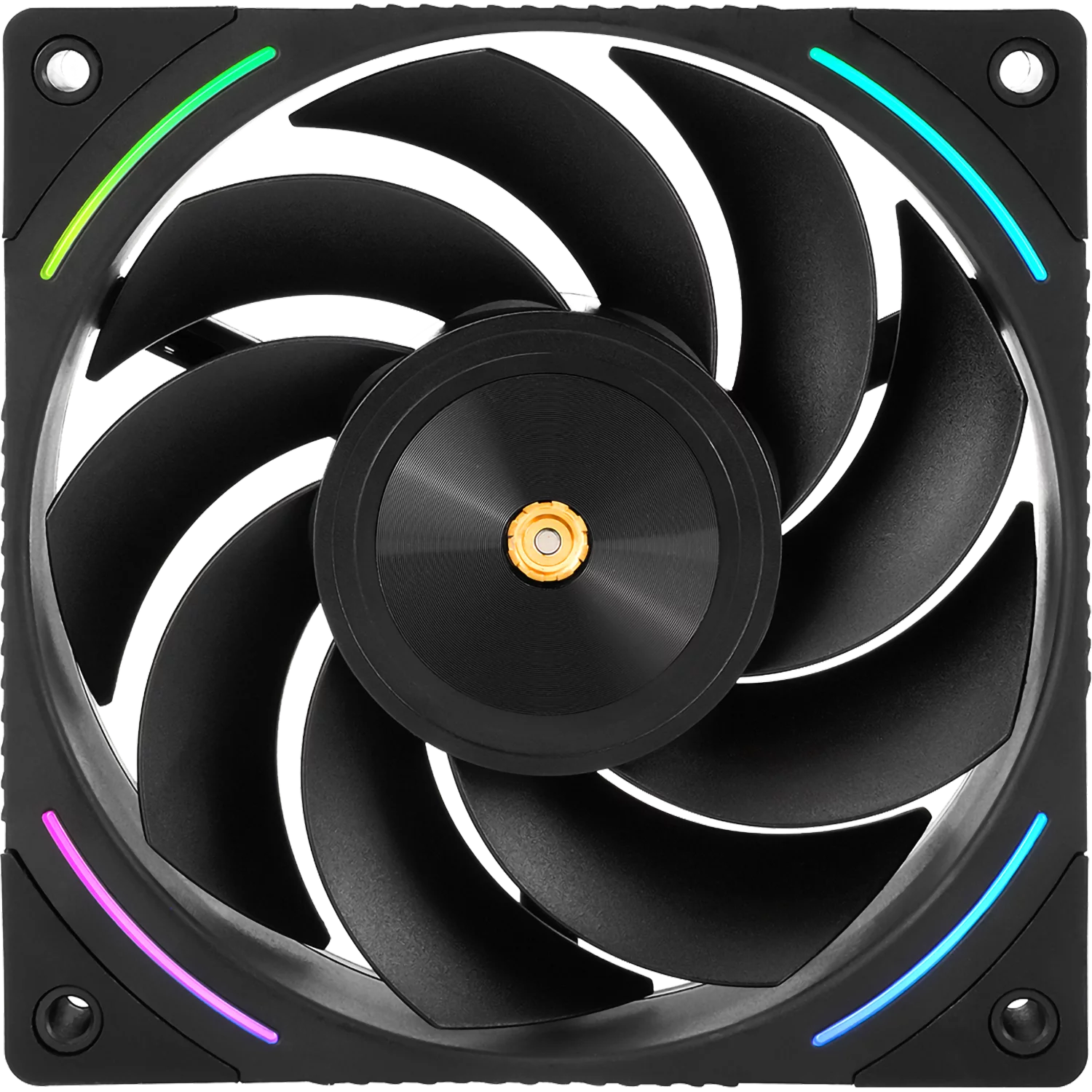 Кулер для корпуса/ Case Cooler Thermalright TL-K12R Reverse (120x120x25mm, 4-pin PWM, ARGB, 69CFM, 27dBA, 2150RPM, Black)