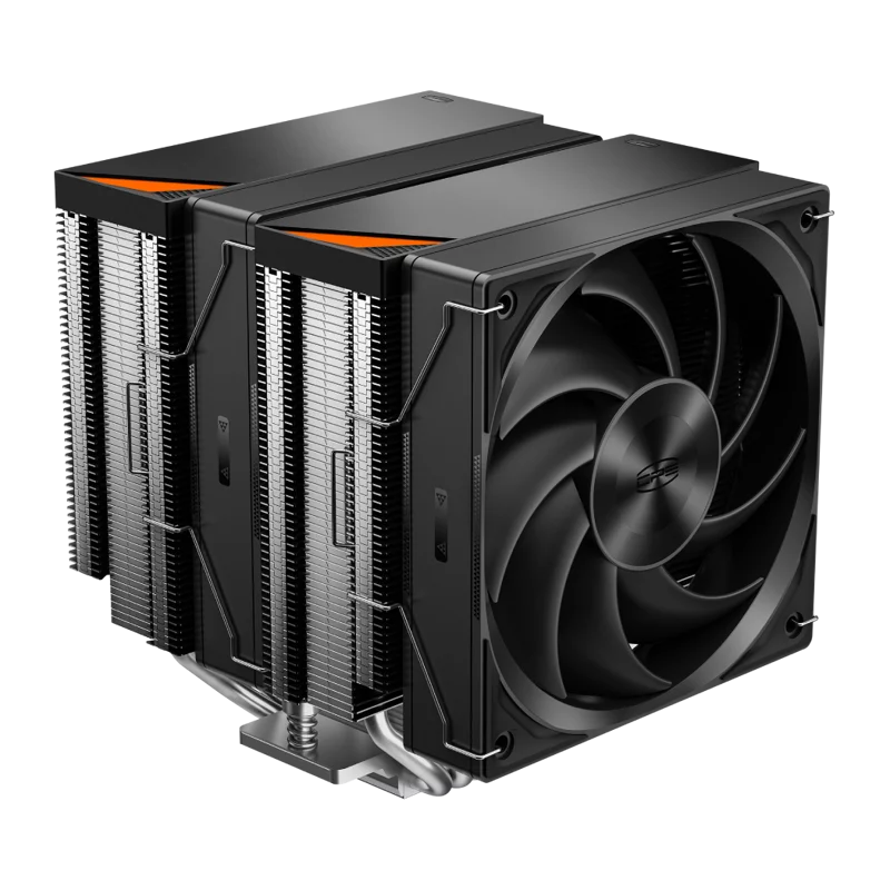 Кулер для процессора/ CPU Cooler PCCooler RZ620 (260W, 4-pin PWM, 157.5mm, Al/Cu, 6x6mm, 2x120mm, 86.73CFM, 32dBA, 2000RPM, S: 1851/1700/1200/115X, AM5/AM4, silver, black)