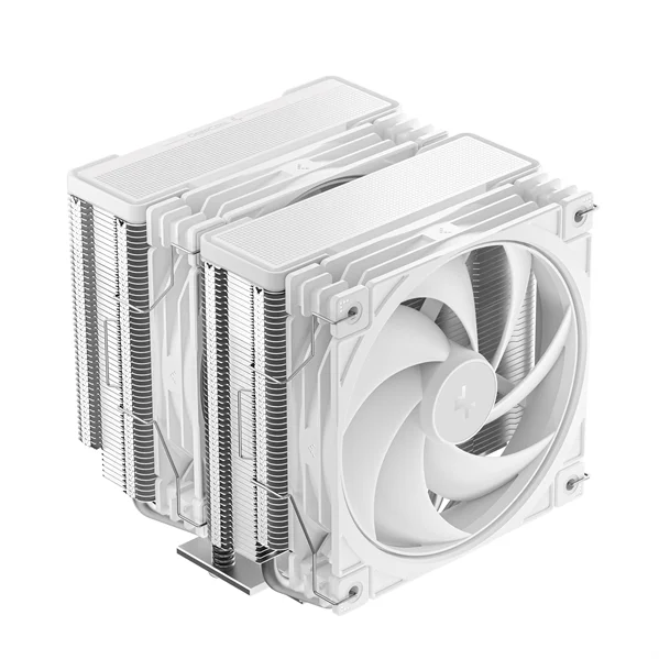 Кулер для процессора DEEPCOOL AG620 G2 WH LGA1954/1851/1700/AM5/AM4 (9шт/кор, TDP 270W, PWM, DUAL Black Fan 120mm, 6 тепл. трубок, белый) RET (R-AG620-WHNPMG2-G)