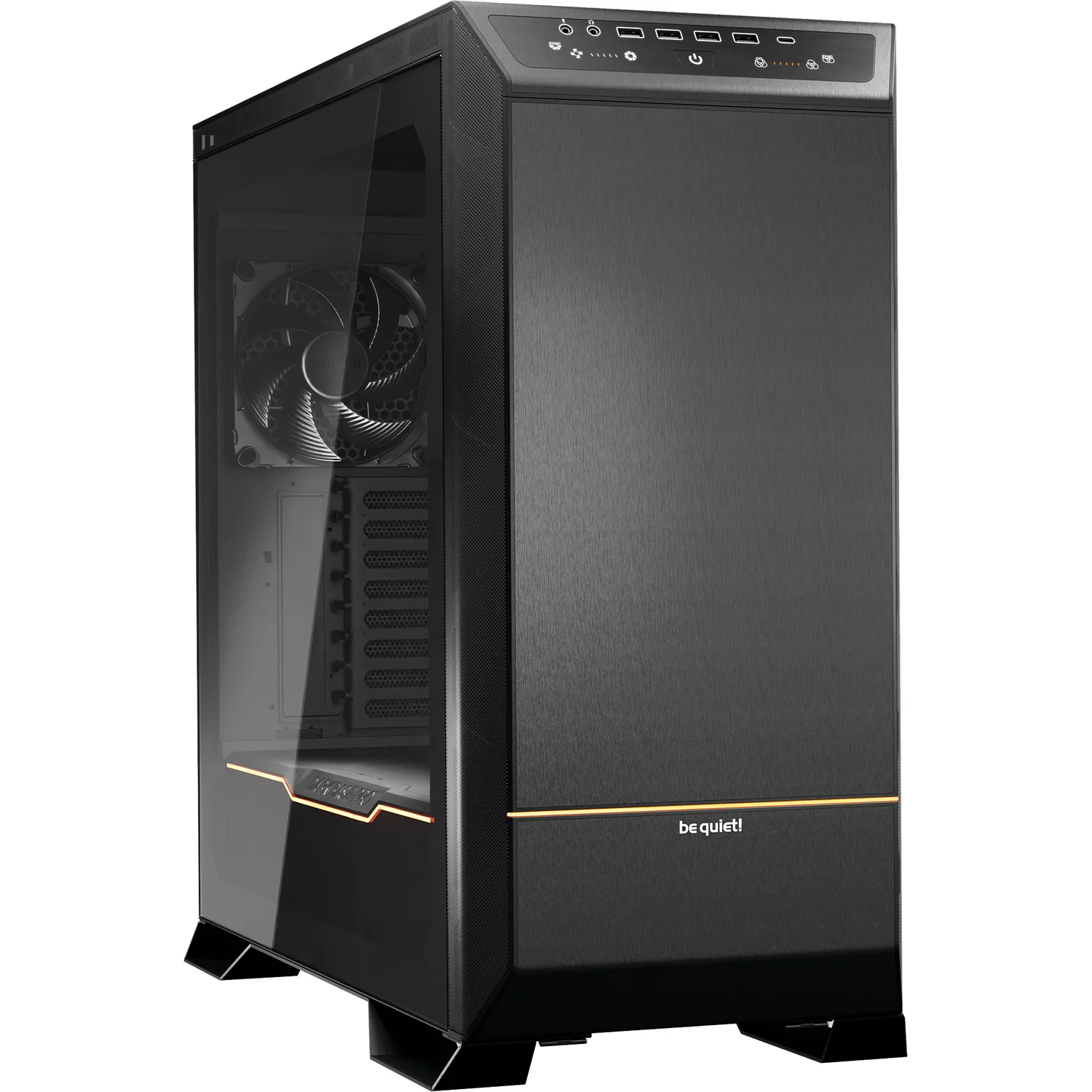 Корпус ПК без блока питания/ Case be quiet! DARK BASE PRO 901, Full-Tower, TG, 3x140mm, 4xUSB-A 3.2, 1xUSB 3.2 Type-C, XL-ATX, E-ATX, ATX, mATX, mITX Black (BGW50)