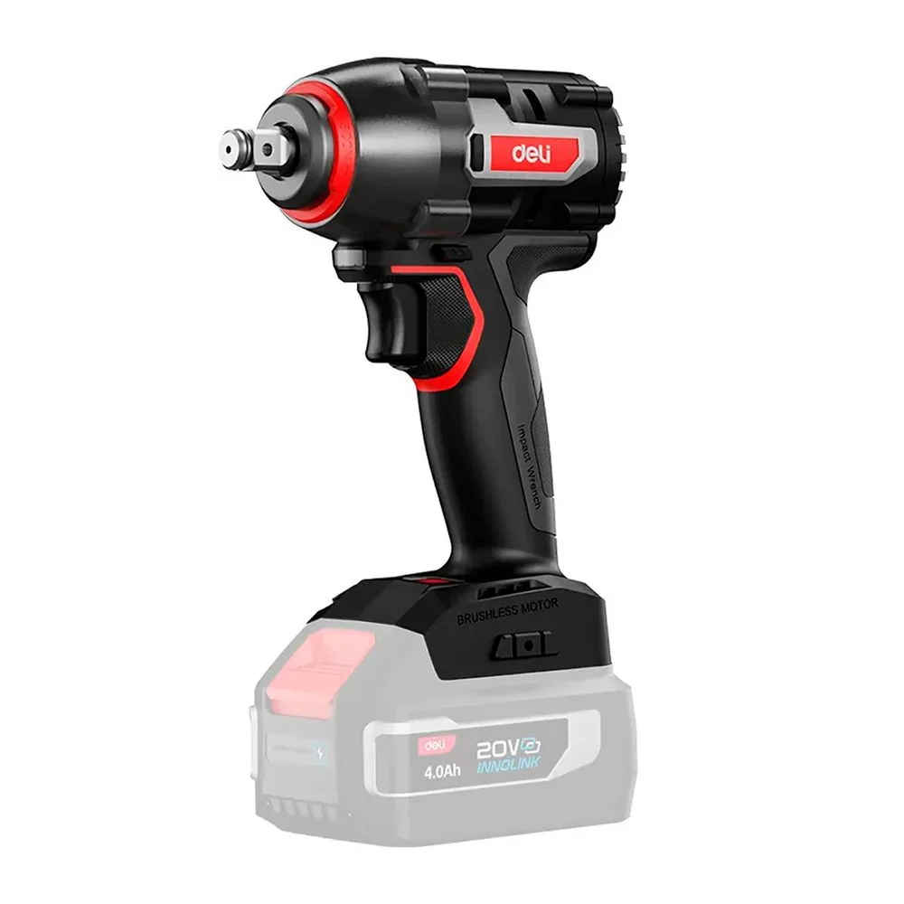 Гайковерт ударный аккумуляторный Deli DE231Z (Без АКБ и ЗУ, 20V, 500Нм, 0-2900об/мин, 0-3700уд/мин, картон)
