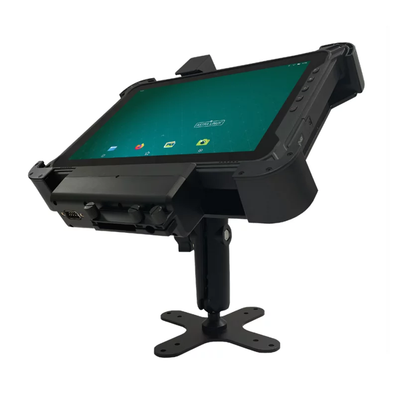 Кредл для T10-51, автомобильный, черный пластик, 2x USB-A 2.0, RS-232, RJ-45, замок, комплект (крепление ball medium arm, переходник для БП DC-Type-C), требует (T1051-VCRD1)