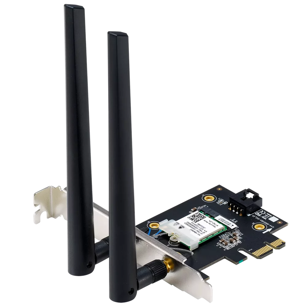 Сетевой адаптер ASUS PCE-BE6500 WiFi 7 Bluetooth 5.4 2882+2882+688Mbps 6GHz/ 5GHz/ 2.4GHz (90IG09G0-MO0B00)