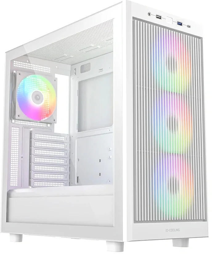 Корпус ID-Cooling Ware 510 белый без БП ATX 7x120mm 5x140mm 1xUSB2.0 1xUSB3.0 audio bott PSU (WARE 510 ARGB WH)