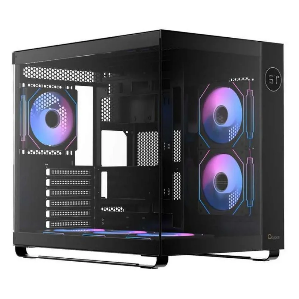 Корпус Компьютер без блока питания/ Case Ocypus Iota C70 BK ARGB, Midi-Tower, TG, 6x120mm ARGB, 2xUSB-A 3.0 + 1xUSB-C 3.1, ATX, mATX, mITX Black (IOTA-C70-BKD600XX-GL)