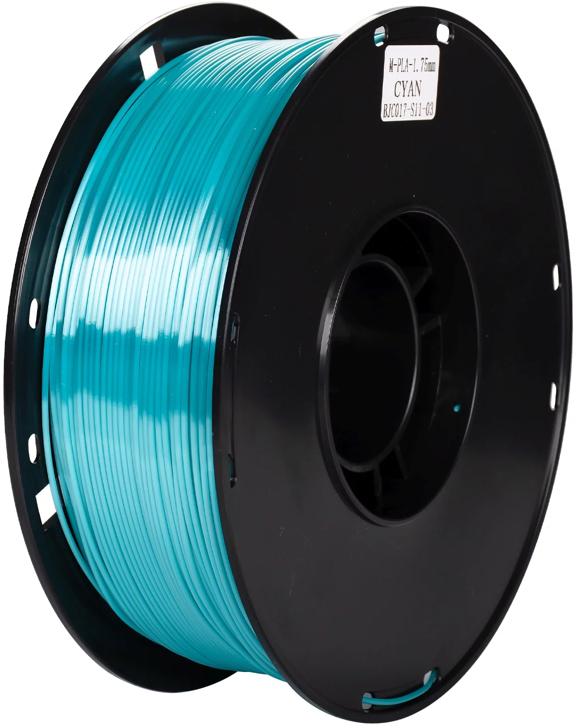 -/ Пластик для принтера 3D Cactus CS-3D-PLA-1KG-S-CYAN PLA SILK d1.75мм 1кг L326м 1цв.