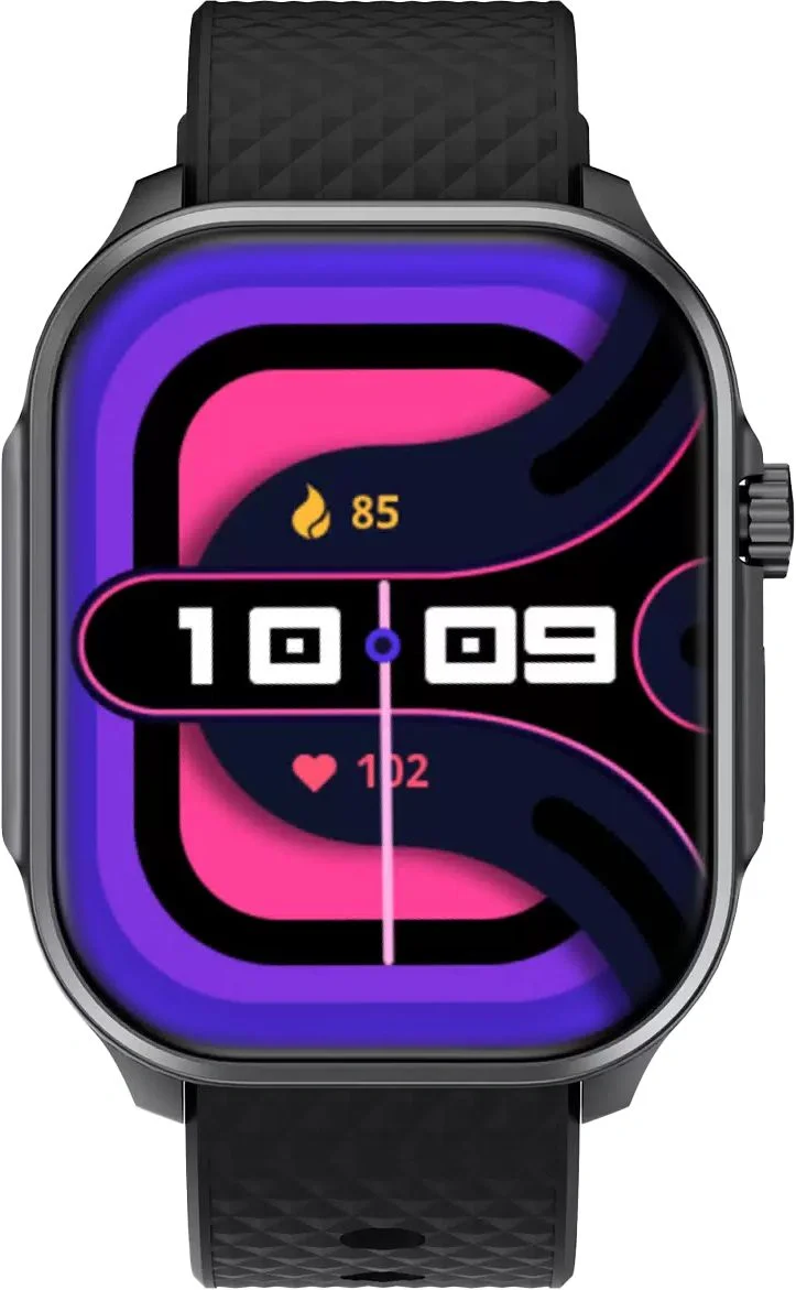 Смарт-часы Tecno Watch 3 Active 2.04" LCD корп.черный рем.черный (W03A) (W03A#MLN)