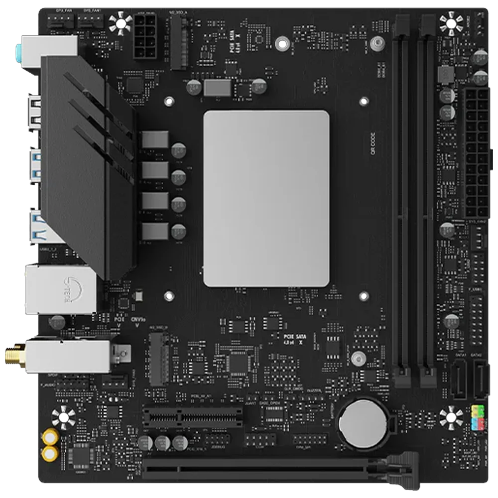 Материнская плата Maxsun MS-MoDT 230H D4 WIFI 230H, SoC, 2xDDR4, 1*PCIEx16, 1*PCIEx4, 2*M.2, 6*USB3.2Gen1, 6*USB2.0, 2*SATA3.0, 1G, M-ATX, RTL (6940709664209)