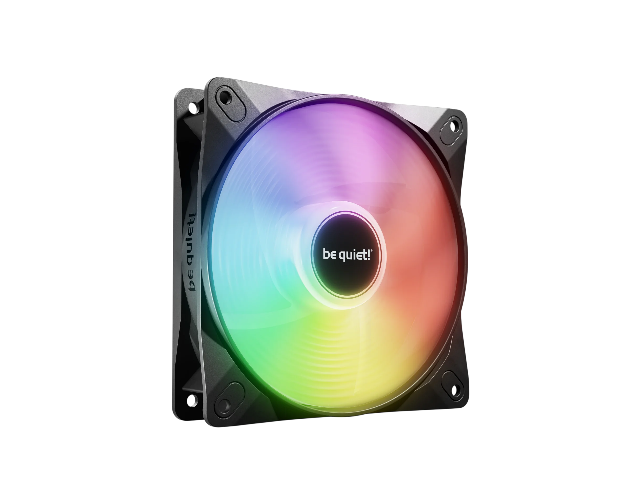 Кулер для корпуса/ Case Cooler be quiet! LIGHT WINGS LX 120mm PWM Reverse (120x120x25mm, 4-pin PWM, ARGB, 48.8CFM, 28.5dBA, 1500RPM, Black) (BL132)