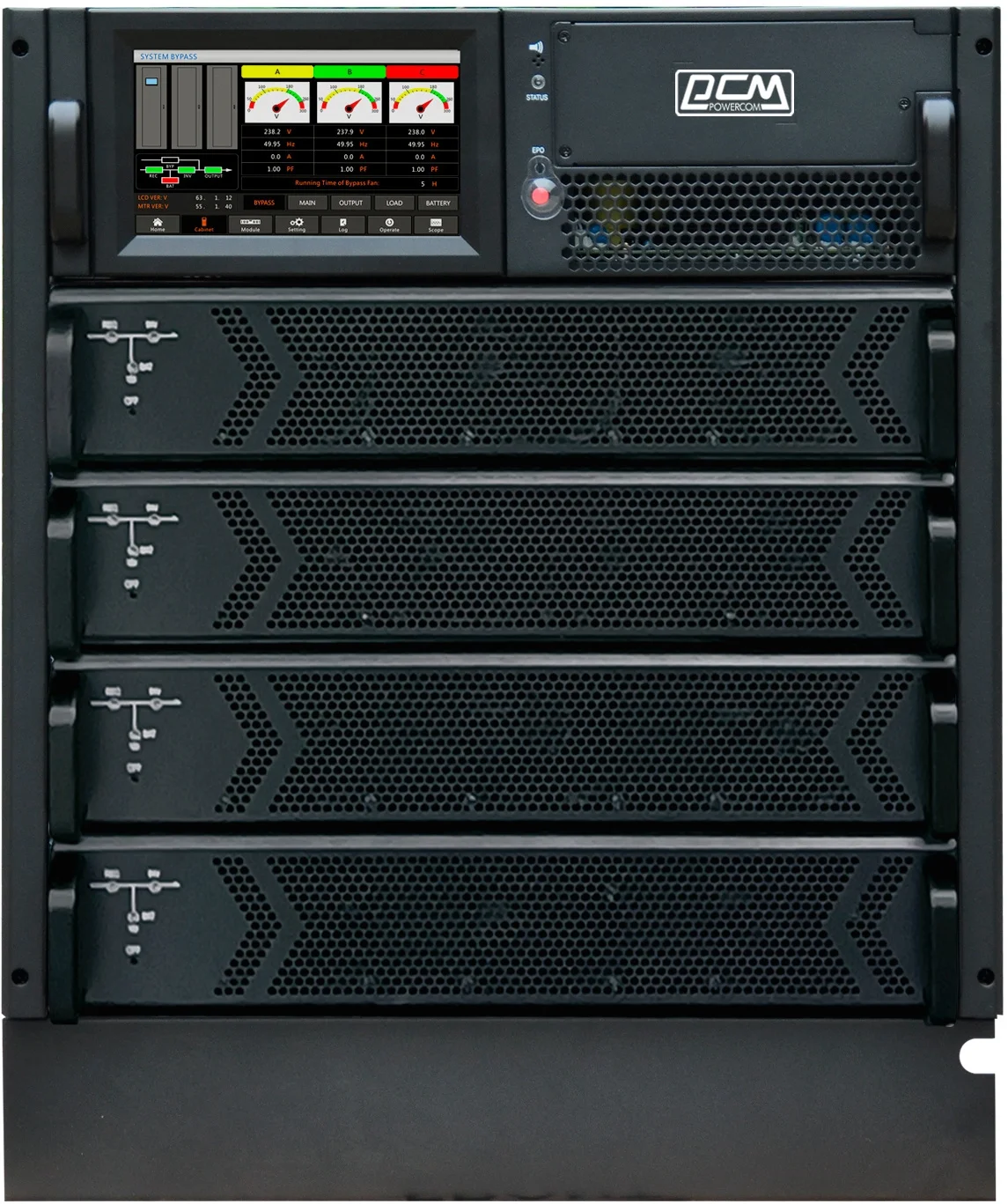 Источник бесперебойного питания Powercom Vanguard-II-33 VGD-II-40R33 (Empty modular cabinet) 40000Вт 40000ВА