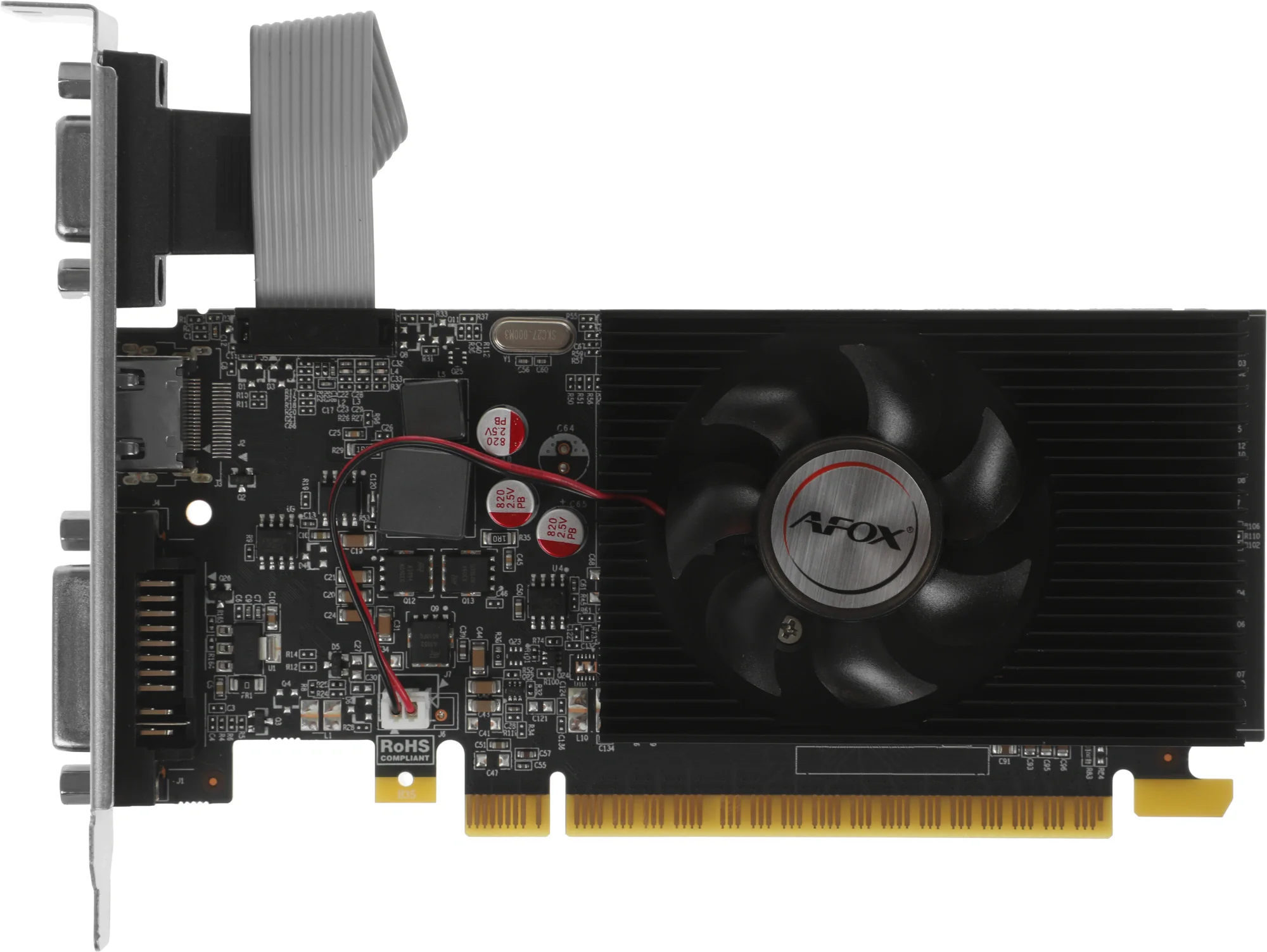 Видеокарта Afox GT730 2GB DDR3 128bit VGA DVI HDMI 1FAN LP RTL (AF730-2048D3L5)