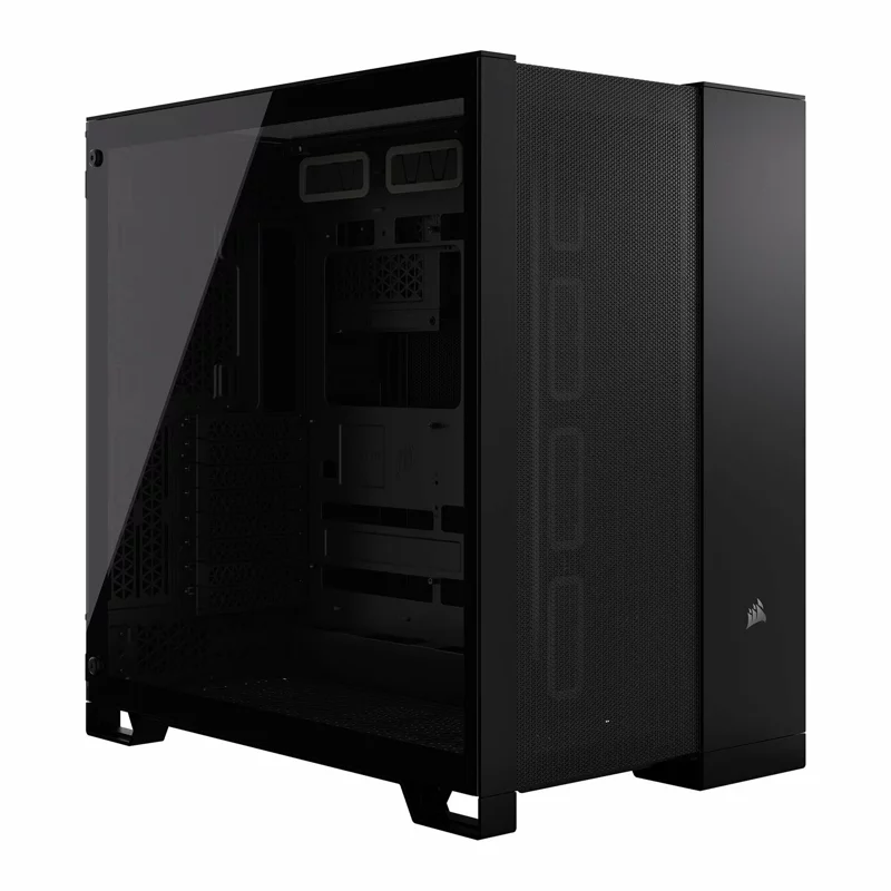 Корпус без блока питания/ Case Corsair 6500D Airflow, Midi-Tower, TG, no fan, 4xUSB-A 3.2, 1xUSB 3.2 Type-C, E-ATX, ATX, mATX, mITX Black (CC-9011259-WW)
