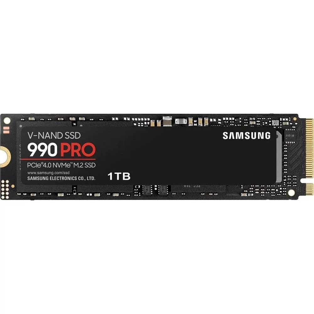 Твердотельный накопитель SSD Samsung 1TB M.2 2280 990 PRO MZ-V9P1T0B/ AM PCI-E 4.0 x4, TLC 3D NAND (MZ-V9P1T0B/AM)