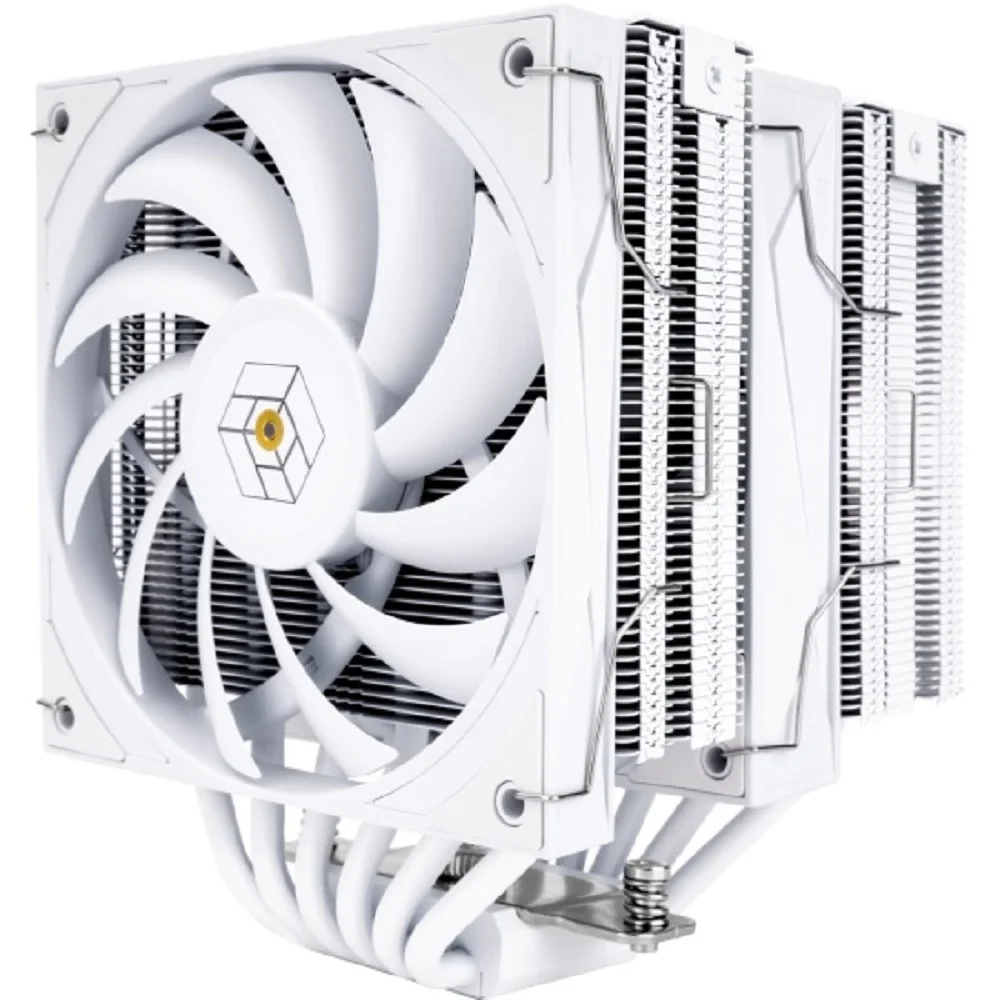 Thermalright Кулер Royal Knight 120 White LGA115X/1200/1700/1851/2011/2066 (2x120mm PWM Fan, медное основание, 6 тепл. трубок 6мм) / TRRK120W