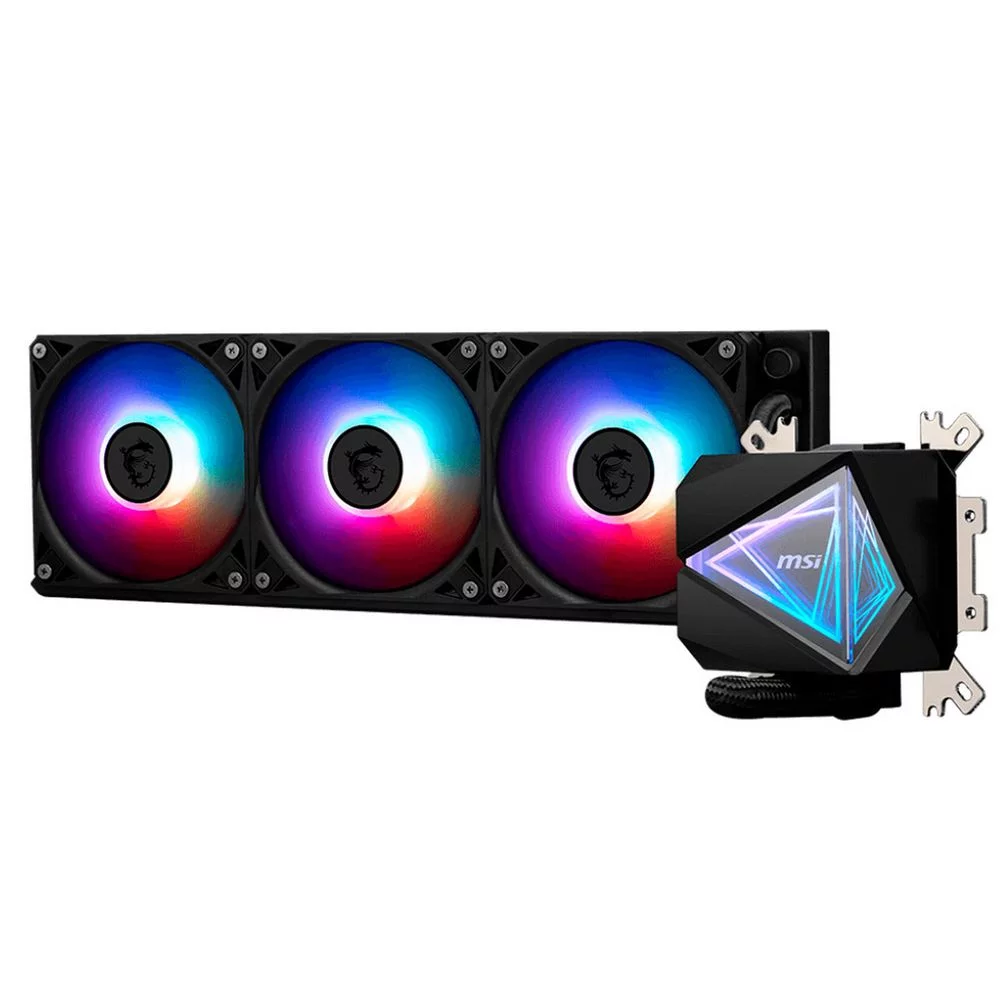 Жидкостная система охлаждения MSI MAG CORELIQUID I360 3x ARGB Gen2 Fan, ARGB Gen2 Block, Color Box (306-7ZW8A11-C24 / 306-7ZW8E11-C24)
