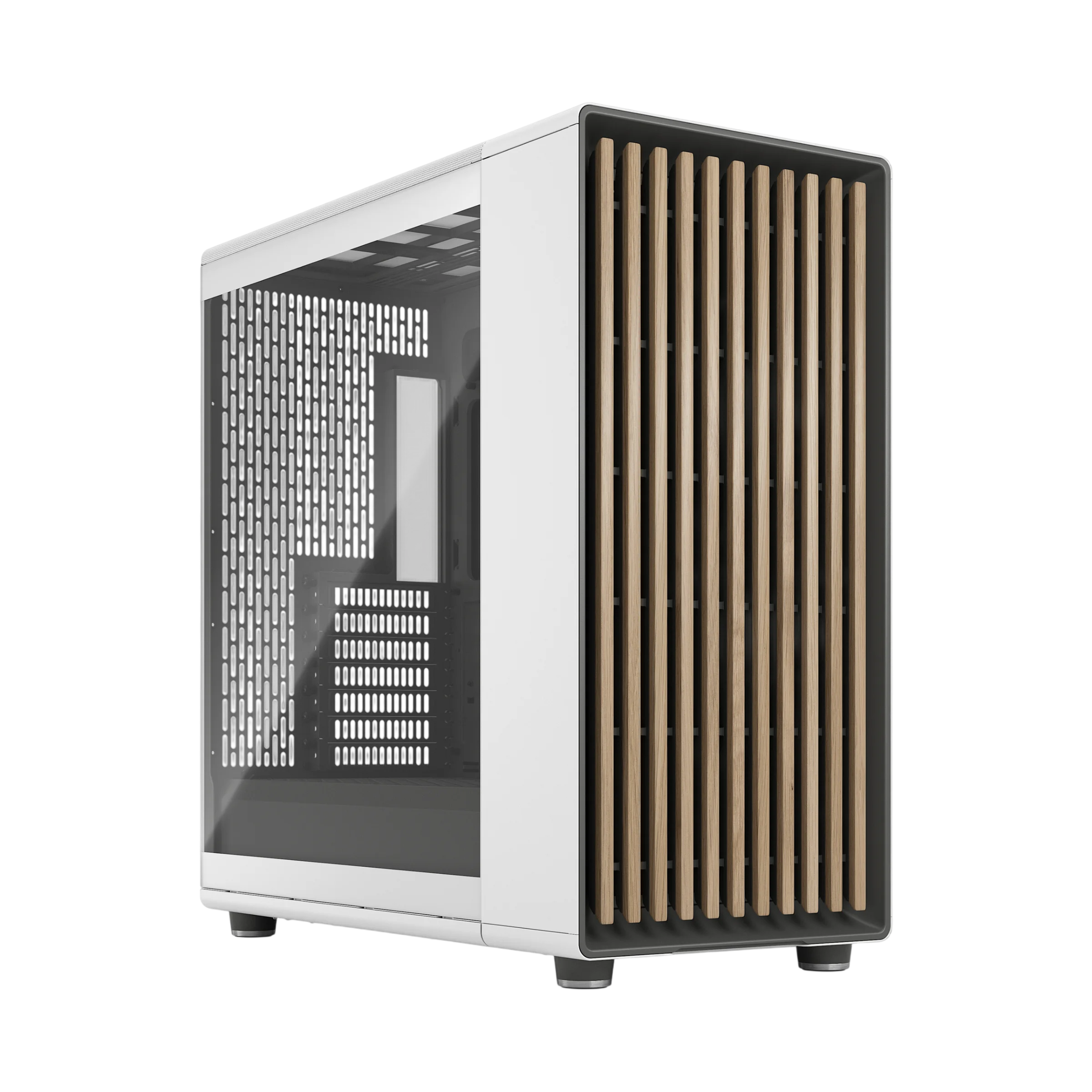 Корпус Компьютер без блока питания/ Case Fractal Design North XL RC Chalk TG Clear, Full-Tower, 3x140mm, 2xUSB-A 3.0 + 1xUSB 3.2 Type-C, ATX, mATX, mITX White (FD-C-NOR1X-06)