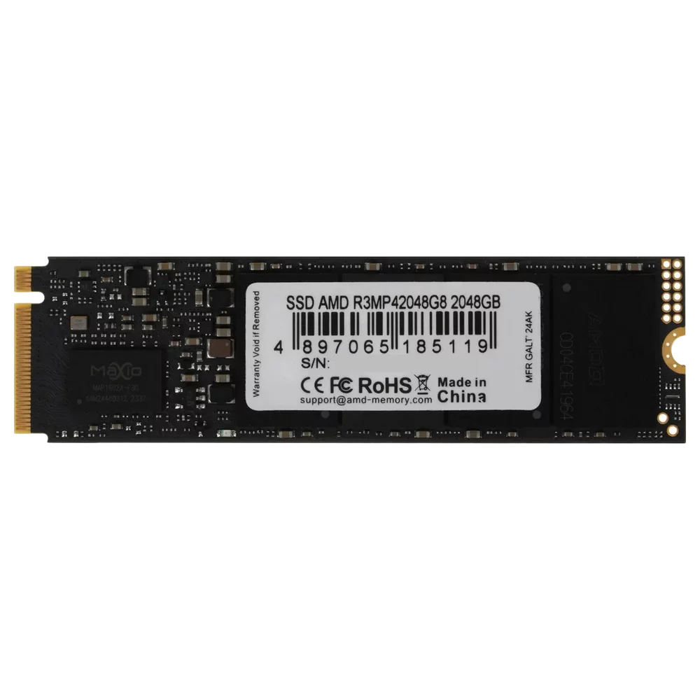 Накопитель SSD AMD PCIe 4.0 x4 2TB R3MP42048G8 Radeon M.2 2280