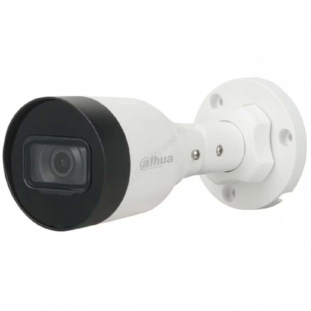 DAHUA DH-IPC-HFW1431S1P-0360B-S6 Уличная цилиндрическая IP-видеокамера 4Мп, 1/ 2.9” CMOS, объектив 3.6мм, обнаружение людей, ИК 30м, IP67, металл/ пластик