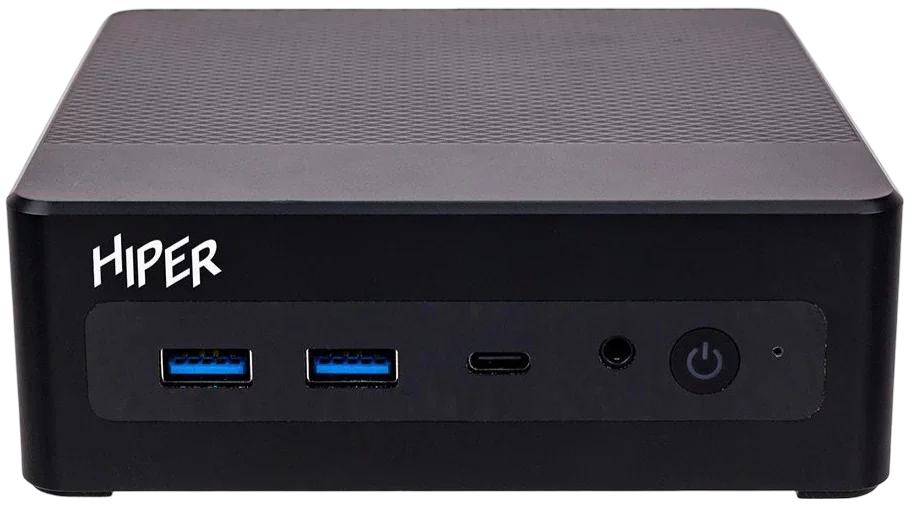 Неттоп/ HIPER FACTUM FN2 Intel Core i3 1315U(1.2Ghz)/8192Mb/256PCISSDGb/noDVD/BT/WiFi/war 1y/0.4kg/черный/Win11Pro + WiFi 6, BT 5.2,Чёрный, БП 90Вт, VESA крепление (FN2-I31315R8N2I6BWP)