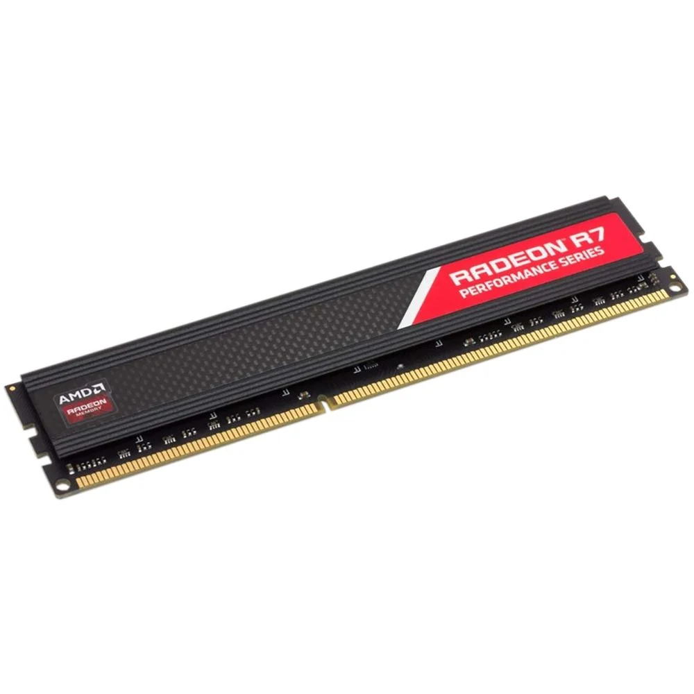 Модуль памяти AMD Radeon R748G2400U2S 8GB DDR4 2400 DIMM радиатор, Performance Series, Heat Shield, Black, Retail, (182552)