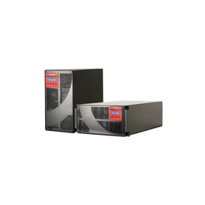 Онлайн ИБП ДКС серии Solo MD, 10000 ВА/ 9000 Вт, 1/ 1, Rack 5U, RS-232, EPO, 6xIEC C13, 4xIEC C19 + клеммная колодка, 20x9Ач (SOLOMD10A10)