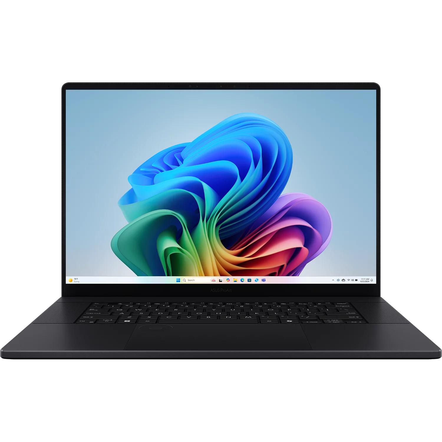 Ноутбук/ ASUS ProArt P16 H7606WP-ME092X 16"(3840x2400 OLED)/Touch/AMD Ryzen AI 9 HX 370(2Ghz)/65536Mb/2TbPCISSDGb/noDVD/Ext:nVidia GeForce RTX 5070(8192Mb)/Cam/BT/WiFi/90WHr/war 1y/1.85kg/Nano Black/Win11Pro + алюм корп (90NB15K1-M00690)