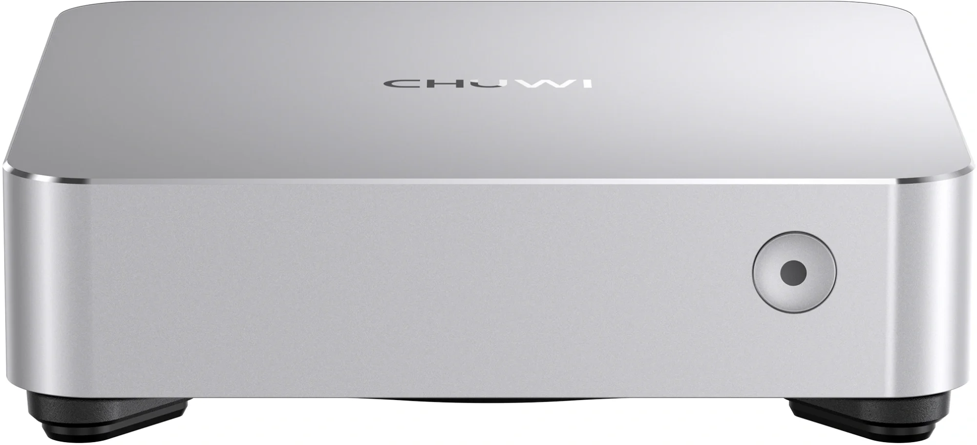 Компьютер Мини Chuwi AuBox Ryzen 7 8745HS (3.8) 16Gb SSD512Gb 780M Windows 11 Pro 2x2.5GbitEth WiFi BT 120W серебристый/ черный (2133427) (2133427#MLN)