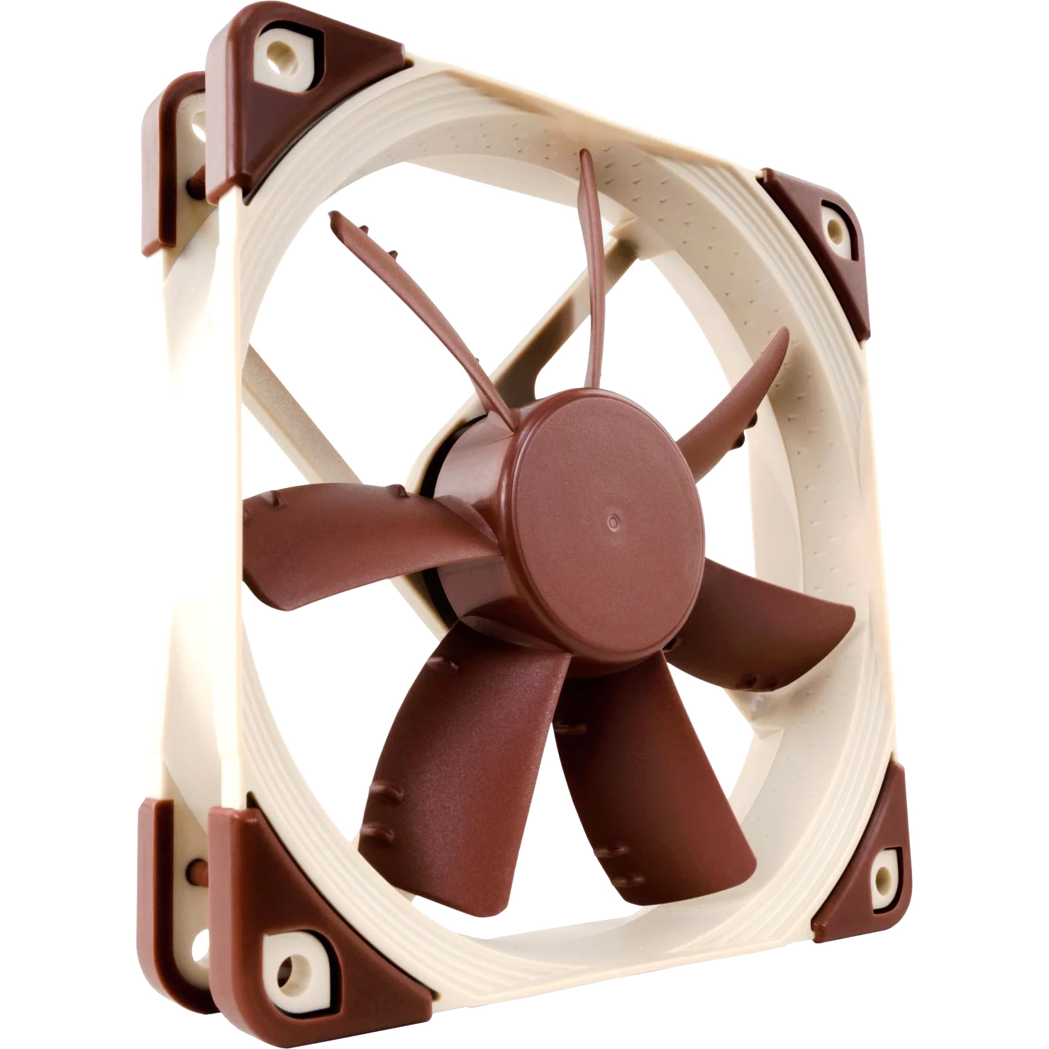 Кулер для корпуса/ Case Cooler Noctua NF-S12A FLX (120x120x25mm, 3-pin, 63.27CFM, 17.8dBA, 1200RPM, Beige/Brown)