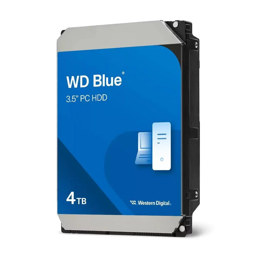 Жесткий диск/ HDD WD SATA3 4TB Blue 5400 RPM 64Mb 1 year warranty (WD40EZZX)