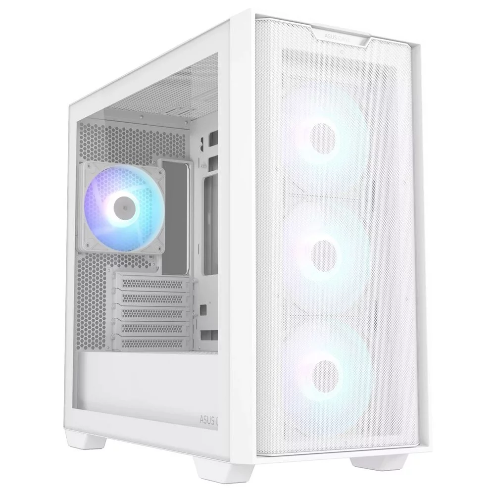 Корпус ASUS A21 PLUS ASUS CASE WHITE / ARGB FANS/ WHT/ EPS (90DC00H3-B19010)