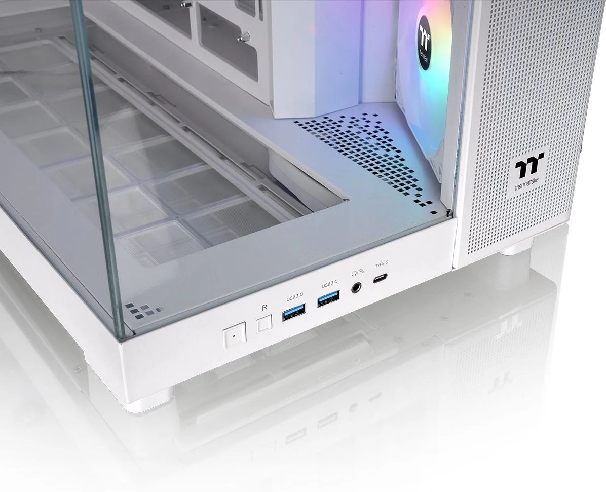Корпус Thermaltake View 380 XL TG ARGB белый без БП E-ATX 2x120mm 2xUSB3.0 1xUSB3.1 audio bott PSU (CA-11E-00M6WN-00)