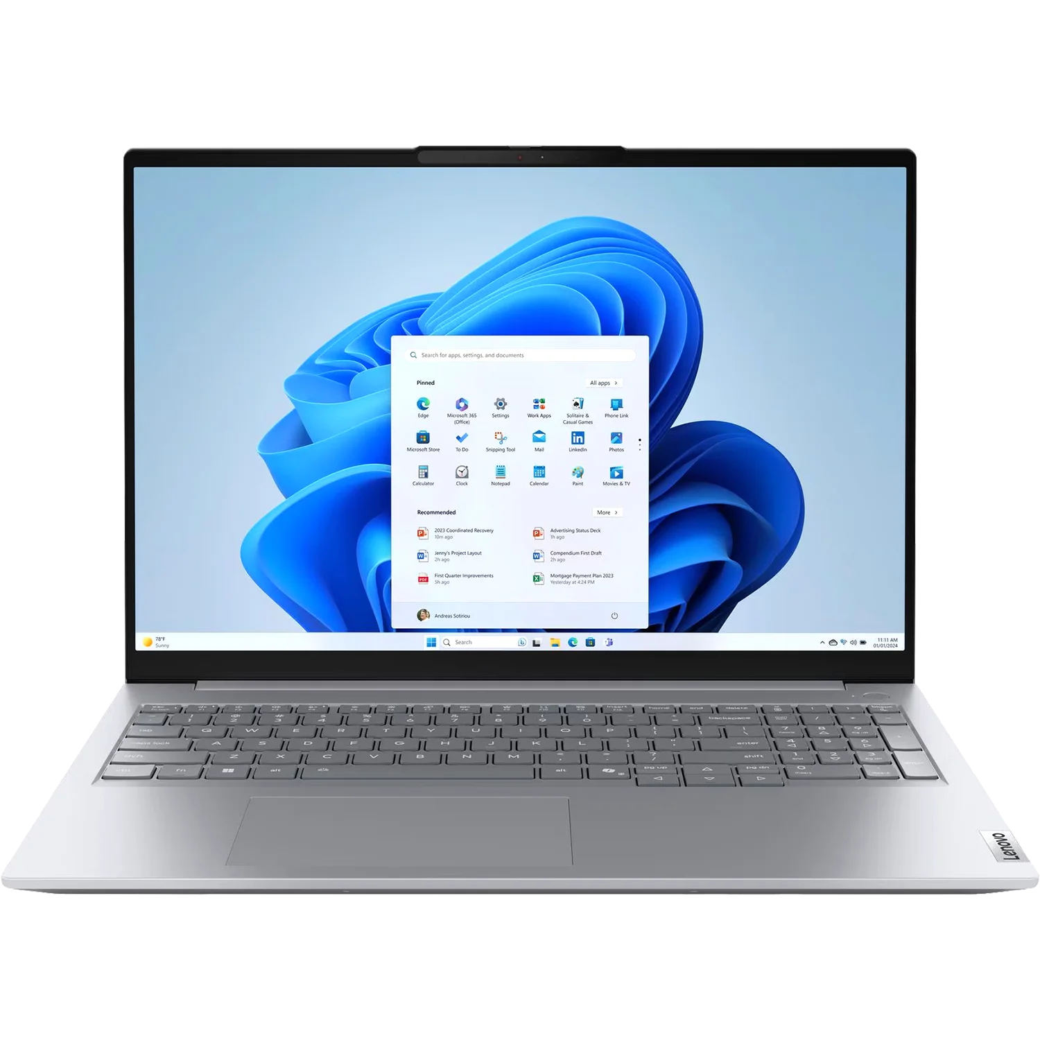 Ноутбук Lenovo ThinkBook 16 G8 IAL 16.0" WUXGA 300nits, U5-225U,16GB DDR5,512GB SSD M.2 2242 NVMe G4, Integrated , FHD Cam,Wi-fi AX 2x2-6E+BT,FPR,45Whr, No OS , 1Y (21SKS05B00)