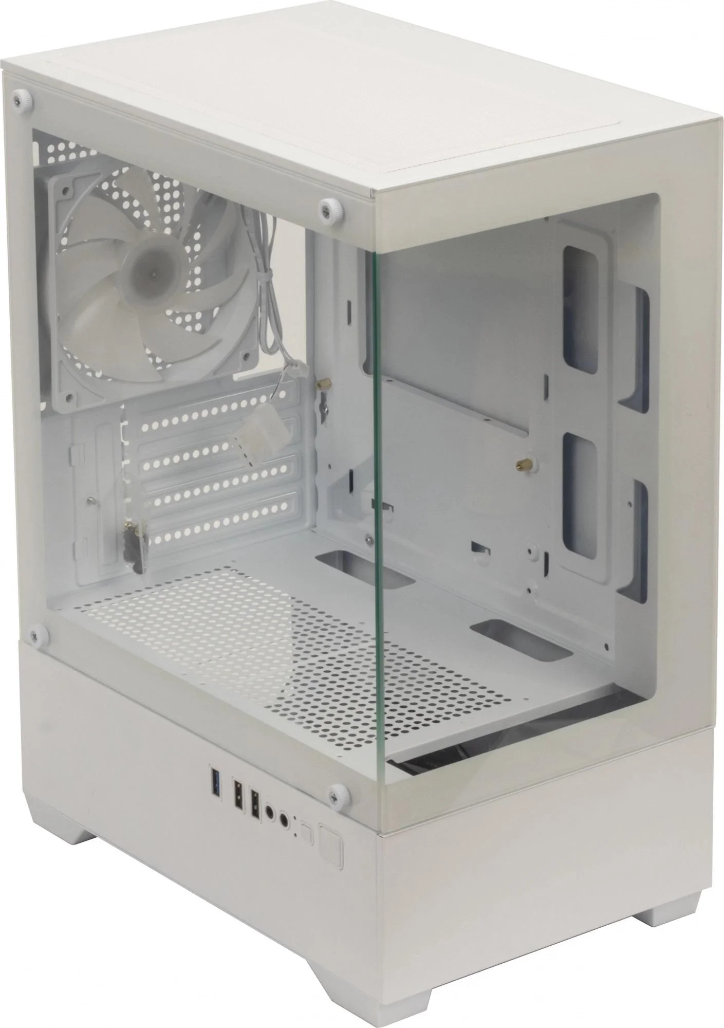 Корпус Accord ACC-ZCU2W белый без БП mATX 5x120mm 2xUSB2.0 1xUSB3.0 audio bott PSU